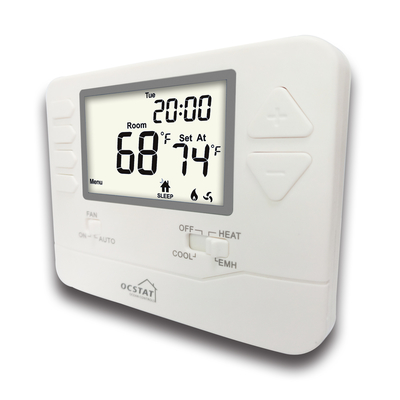 Άσπρη ψηφιακή HVAC θερμοστάτης Backlight για το σπίτι/ηλεκτρική θερμοστάτης θερμότητας