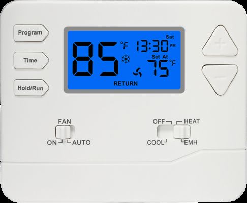 Programmable Air Conditioning Thermostat System for Modern HVAC and Heat Pump Design