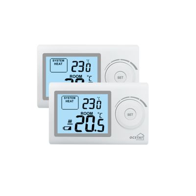 Wall-mounted RF Room Thermostat with ABS Materials and Anti-flammable Properties