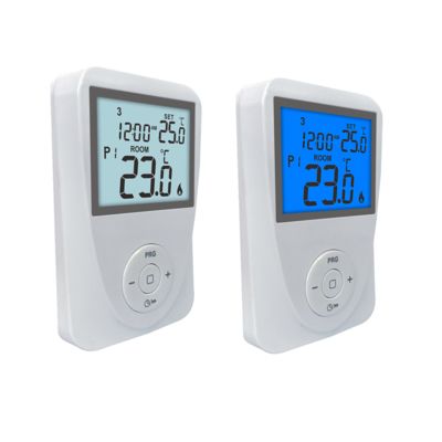 Programmable LCD Display Underfloor Heating Room Thermostat in White for Comfortable Living Spaces