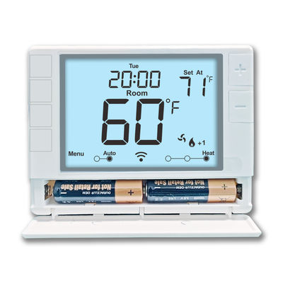 Coiiwsei 2 Heat/ 1 Cool Programmable Thermostat for Home Heat Pump System and Conventional Single-Stage System, with Room Temperature & Humidity Monitor  RTH725