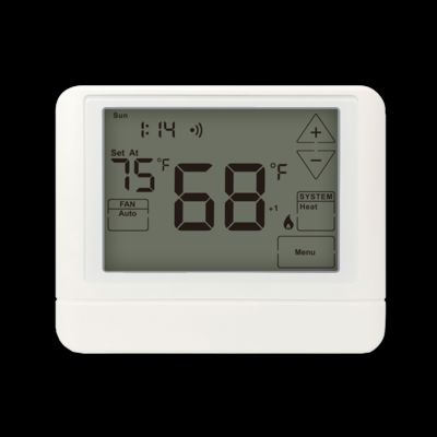 24V White Color LCD Digital 2 Heat 1 Cool Electronic Air Conditioner Room Heat Pump Thermostat STN855WHD