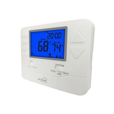 Riseem Air Conditioner Wired Room Thermostat Featuring Terminal Designations C and 1H1C Heat Pump for Heating Cooling Operation