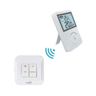 LCD Display Wireless Room Thermostat 868MHZ Wireless Frequency 2x AAA 15V Lithium Battery Powered Device for Room Temperature Management