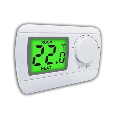 Orange Backlight Color Boiler Room Thermostat Providing Temperature Measurement Accuracy ±1°C at 20°C and Size 119 X 80 X 31 Mm for Boiler Management