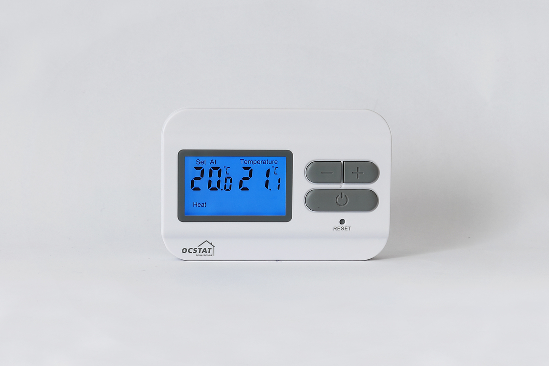 Ψηφιακή θερμοστάτης θερμότητας μόνο/μη προγραμματίσημη θερμοστάτης που θερμαίνει και που δροσίζει το συνδεμένο με καλώδιο ψηφιακό σύστημα θερμοστατών HVAC