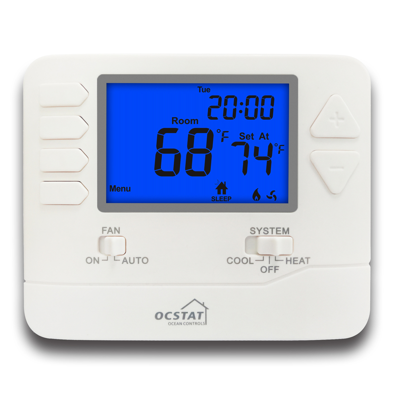 ±1℉ Display Accuracy Heating and Cooling Regulator for Accurate Temperature Control Anti-flammable ABS Housing Material