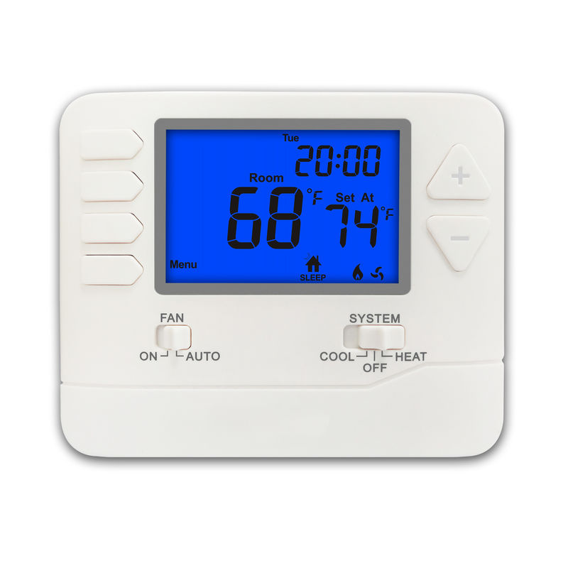 White Digital Room Thermostat with High Accuracy Saving Energy