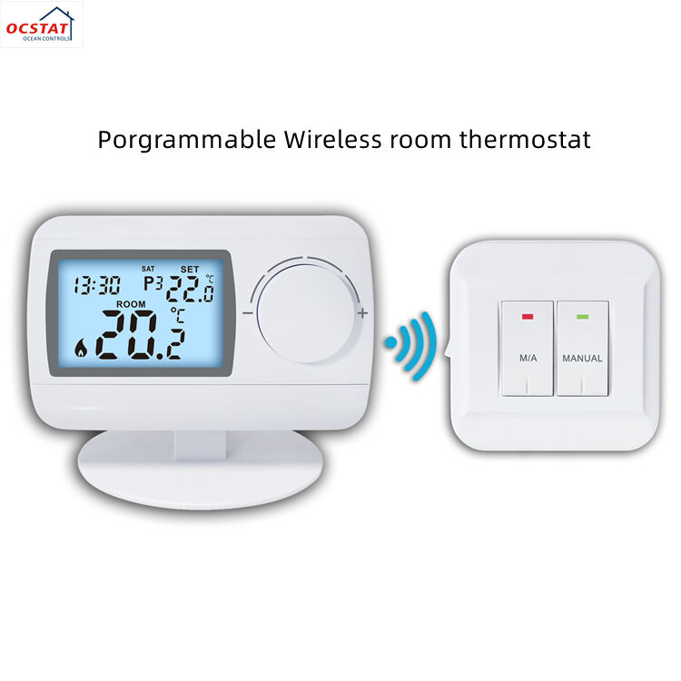 Programmable 7 DAY Digital Thermostat Controller Utilizing 2 AA Size Battery Supply Providing Temperature Control for Commercial