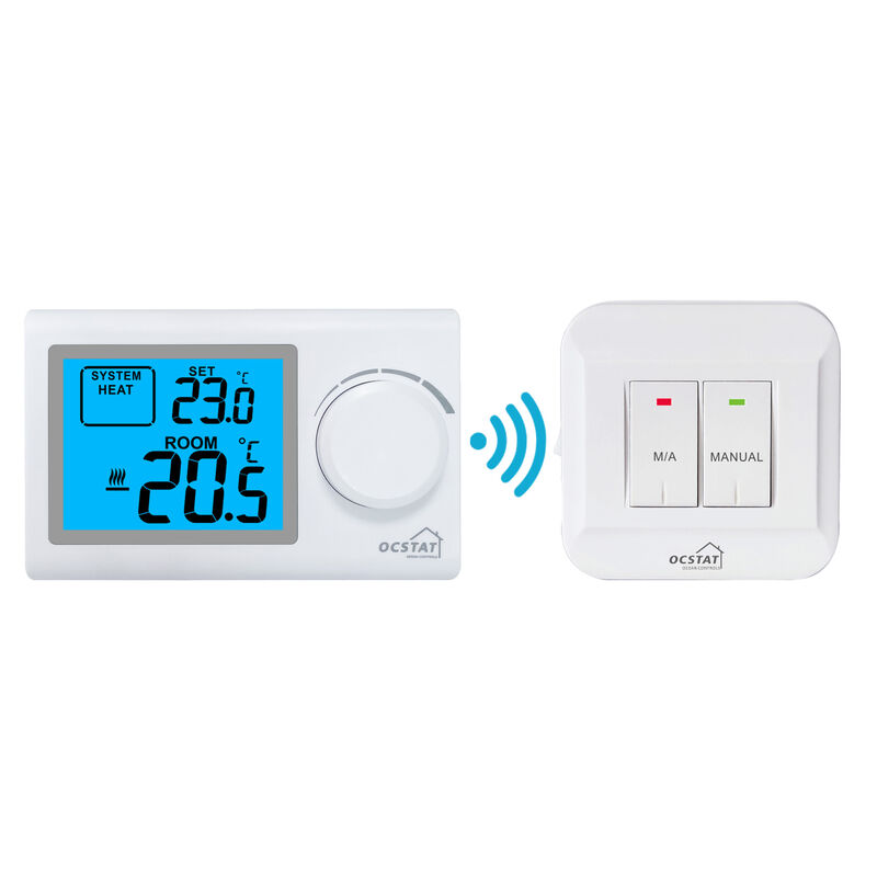 Conventional Or Boilers Wireless non-programmable Thermostat Featuring Transmission Distance Approx 100m In Open Terrain Suitable For HVAC System Management