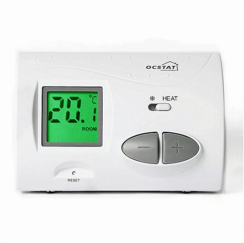OEM ODM 230V Non Programmable Wired Simple Thermostat Offering Adjustable Temperature Range 10°C To 30°C In 0.5°C Increments And Heating Mode For HVAC Systems