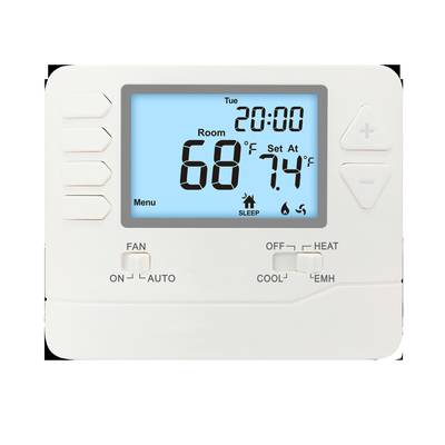 Riseem 24V αντλία θερμότητας 2H / 1C HVAC ABS Πολυεπίπεδο θερμοστάτη για γραφείο / μπαρ