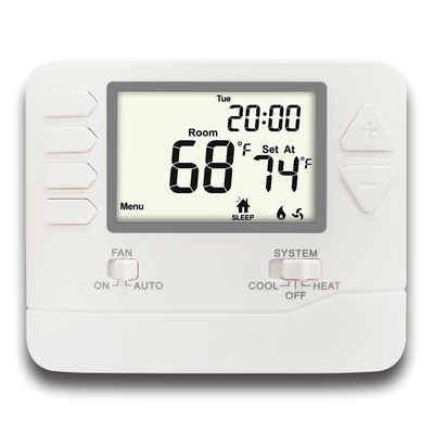 Riseem 2 Θέρμανση / 2 ψύξη 24V HVAC Προγραμματιζόμενος θερμοστάτης δωματίου για σύστημα θέρμανσης και ψύξης