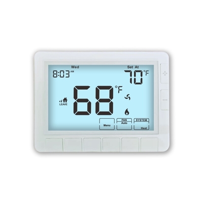 Riseem Νέα μπαταρία Λευκή 24V LCD Προγραμματιζόμενο Ηλεκτρονικό Κλιματιστικό 1 Θέρμανση 1 Ψύχος Θερμοστάτη Για σύστημα HVAC