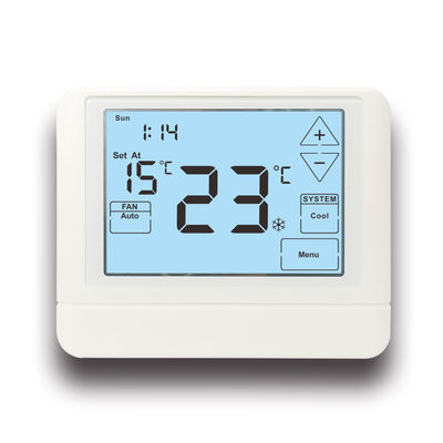 1Heat 1 Cool Ηλεκτρικός ή φυσικός θερμοστάτης υψηλής θερμοκρασίας με οθόνη αφής