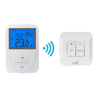 230V RF Διακόπτης Λειτουργίας Θέρμανσης/Ψύξης Ασύρματος Προγραμματιζόμενος Θερμοστάτης Χώρου για Λέβητες