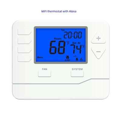 Riseem 7 Day Programming Air Source Heat Pump Smart Thermostat W2 Terminal Designations for Optimal Comfort and Energy Savings