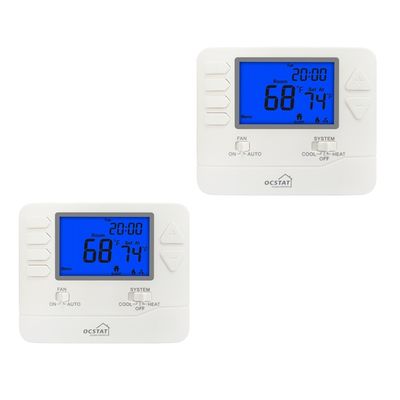 Display Size 384 Sqin Intelligent Temperature Controller Room 24V Thermostats Featuring Temperature Ranges 32°F to 99°F 0°C to 40°C for Climate Control