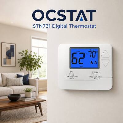 LCD Οθόνη Μη Προγραμματιζόμενη 1 Θέρμανση 1 Ψύξη PTAC 24V Θερμοστάτης Λειτουργίας με Μπαταρία Ελεγκτής Θερμοκρασίας Σύστημα HVAC