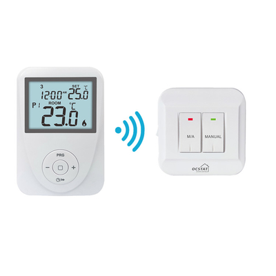 Riseem 230V WiFi RF ασύρματο προγραμματιζόμενο θερμοστάτη δωματίου για λέβητες