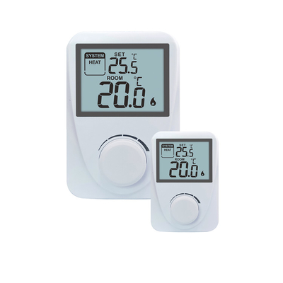 Riseem 230V LCD οθόνη Omron Relay Wired Room Μη προγραμματιζόμενος θερμοστάτης για λέβητες