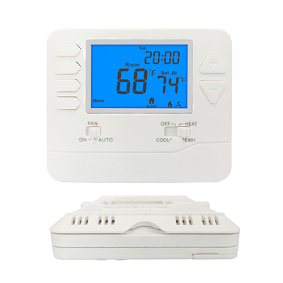 Ψηφιακή θερμοστάτης 24VAC δωματίων επίδειξης PC LCD ABS