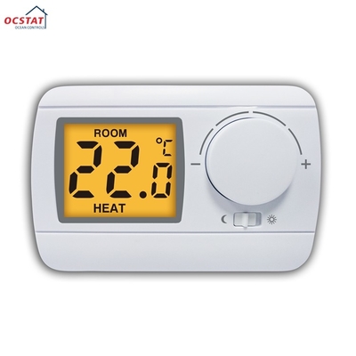 Riseem LCD μη προγραμματιζόμενα θερμοστάτες θέρμανσης δαπέδου 6A με έξυπνο αισθητήρα NTC