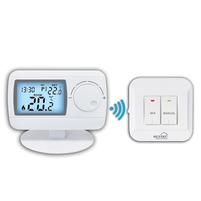 Riseem 230V ABS ασύρματος θερμοστάτης χώρου λέβητα φυσικού αερίου αισθητήρας NTC για θέρμανση δαπέδου