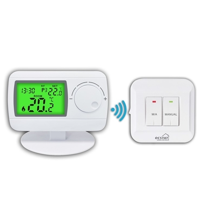 Riseem 50Hz Ψηφιακό RF ασύρματο λέβητα αερίου Οικιακό θερμοστάτη 0,5 βαθμούς Για σύστημα HVAC