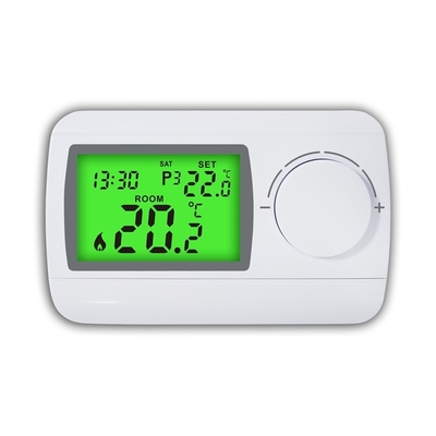 Riseem 230V LCD Προγραμματιζόμενος ηλεκτρονικός θερμοστάτης δωματίου με αισθητήρα NTC
