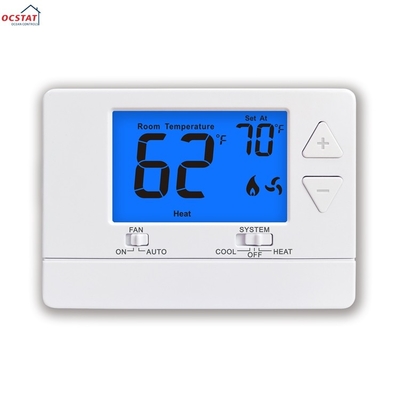 Riseem ABS LCD οθόνη κλιματιστικό θερμοστάτη για HVAC δωμάτιο 24V 60Hz