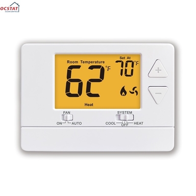 Riseem 24V 60Hz Μη Προγραμματισμένο Κλιματιστικό Καλύτερο Οικιακό Θερμοστάτη Για Σύστημα HVAC